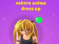 Žaidimas Sakora Anime Dress Up