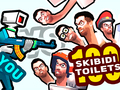 Žaidimas You vs 100 Skibidi Toilets