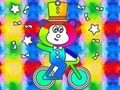 Žaidimas Coloring Book: Monkey Rides Unicycle