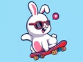 Žaidimas Coloring Book: Rabbit Skateboard
