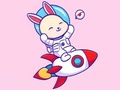 Žaidimas Coloring Book: Rabbit Astronaut