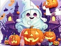 Žaidimas Jigsaw Puzzle: Halloween Cute Ghost