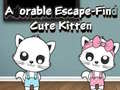 Žaidimas Adorable Escape Find Cute Kitten