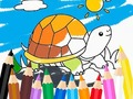 Žaidimas Coloring Book: Sunny Turtle