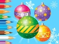 Žaidimas Coloring Book: Christmas Decorate Balls