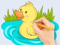 Žaidimas Coloring Book: Baby Duck Swim