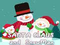 Žaidimas Santa Claus and Snowman Jigsaw