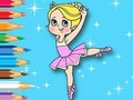 Žaidimas Coloring Book: Ballet Girl