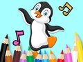 Žaidimas Coloring Book: Dancing Penguin