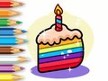 Žaidimas Coloring Book: Birthday Cake