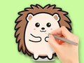 Žaidimas Coloring Book: Cute Hedgehog