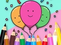 Žaidimas Coloring Book: Celebrate-Balloons