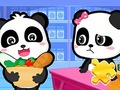 Žaidimas Jigsaw Puzzle: Baby Panda Supermarket