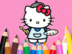 Žaidimas Coloring Book: Hello Kitty Painting