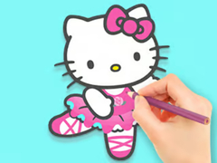 Žaidimas Coloring Book: Hello Kitty Dancing