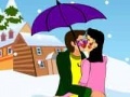 Žaidimas Snow Fall Kissing