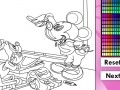 Žaidimas Mickey School Blackboard Online Coloring Game