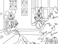 Žaidimas Mickey and Minnie Online Coloring Game