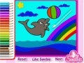 Žaidimas Cute Dolphin Coloring