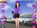 Žaidimas Dress up flight attendant