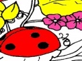 Žaidimas Strawberrys and ladybug coloring 