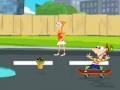 Žaidimas Phineas and Ferb: Super skateboard
