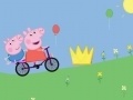 Žaidimas Peppa Pig on bike