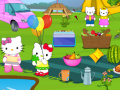 Žaidimas Hello Kitty Picnic Spot Find 10 Difference