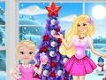 Žaidimas Princess Barbie and Baby Barbie Christmas Fun