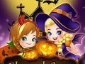 Žaidimas Elsa And Anna Halloween Story