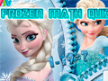 Žaidimas Frozen Math Quiz