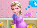 Žaidimas Elsa Baby Birth Caring