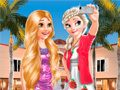 Žaidimas Frozen And Rapunzel Fashion Selfie