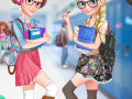 Žaidimas Elsa And Rapunzel College Girls