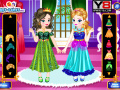Žaidimas Baby Elsa With Anna Dress Up