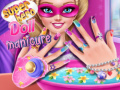 Žaidimas Superhero doll manicure