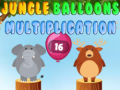 Žaidimas Jungle balloons multiplication