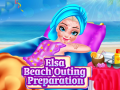 Žaidimas Elsa Beach Outing Preparation