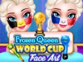 Žaidimas Frozen Queen World Cup Face Art