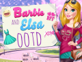 Žaidimas Barbie and Elsa OOTD