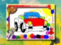 Žaidimas Cartoon Cars Coloring Book