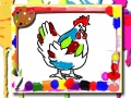 Žaidimas Chicken Coloring Book