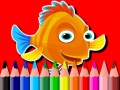 Žaidimas Back To School: Fish Coloring Book