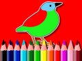 Žaidimas Back To School: Birds Coloring Book