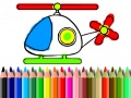 Žaidimas Back To School Helicopter Coloring