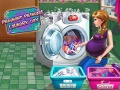 Žaidimas Pregnant Princess Laundry Day