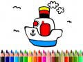 Žaidimas Back to School: Boat Coloring