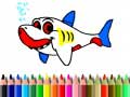 Žaidimas Back To School: Shark Coloring Book