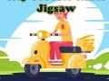 Žaidimas City Scooter Rides Jigsaw