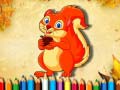 Žaidimas Squirrel Coloring Book